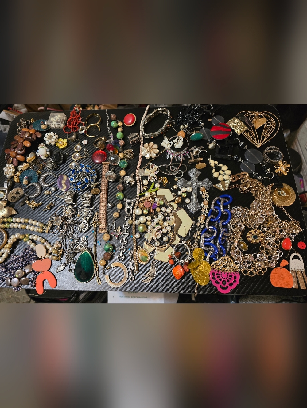 Lot A20  Xl Lot Of Broken Jewelry For Crafts, Art Projects